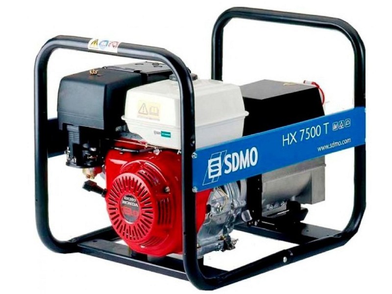 Бензиновый генератор (электростанция) SDMO HX 7500 T-C (-S)