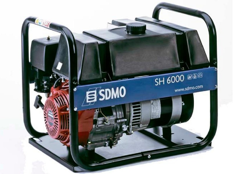 Бензиновый генератор (электростанция) SDMO SH 6000 S (снят с производства)