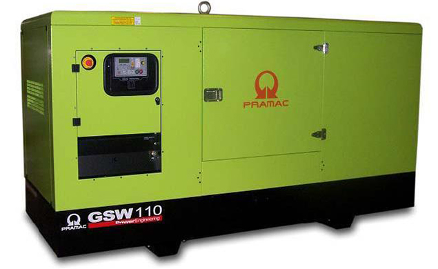 Дизельный генератор (электростанция) PRAMAC GSW110P (в кожухе)