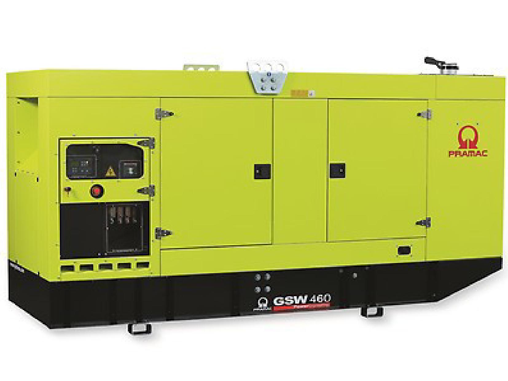 Дизельный генератор (электростанция) PRAMAC GSW460V (в кожухе)