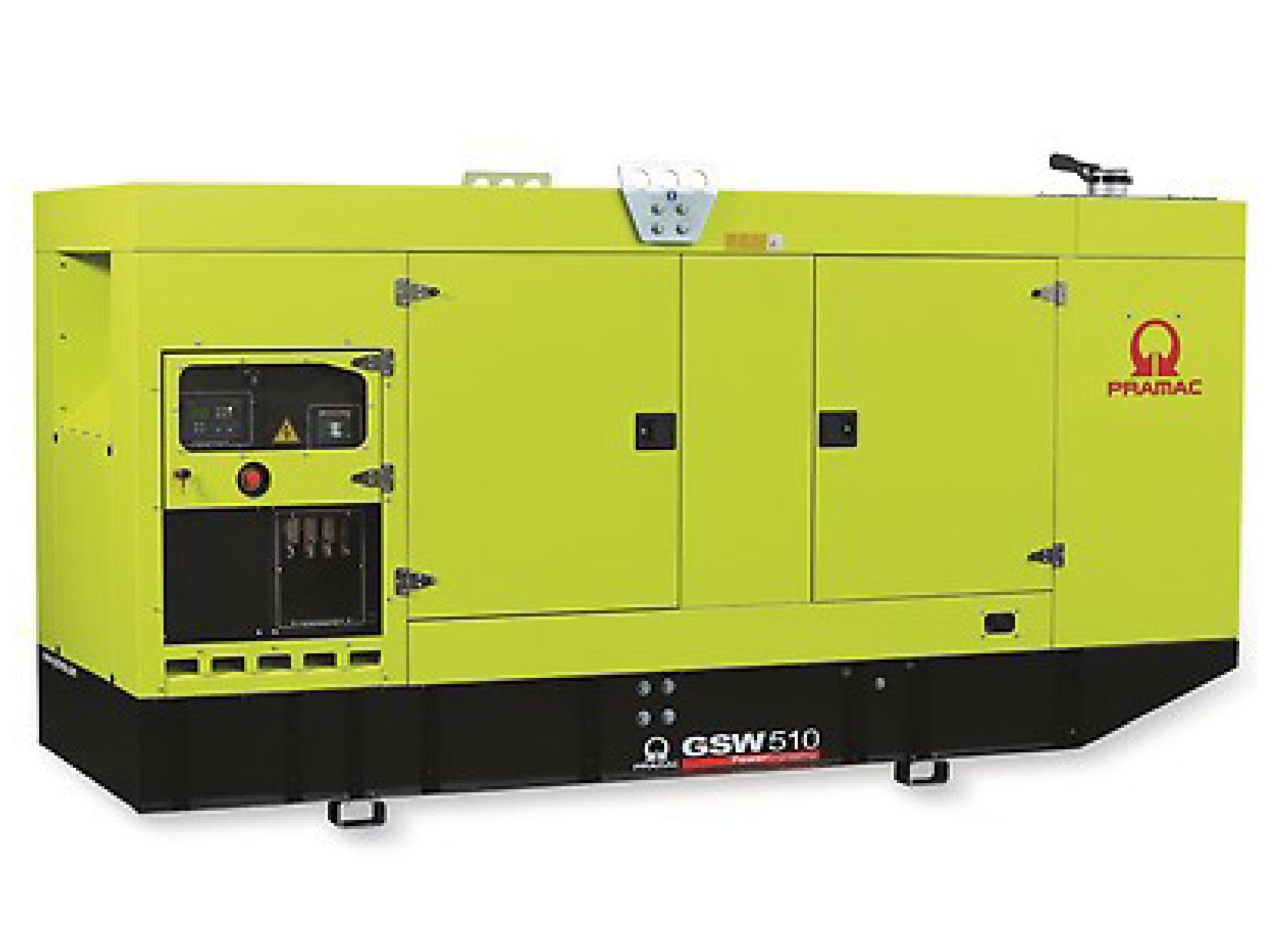 Дизельный генератор (электростанция) PRAMAC GSW510V (в кожухе)