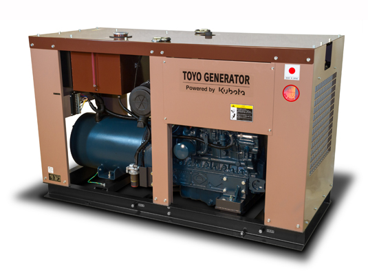Дизельный генератор (электростанция) TOYO TG-30SPC (в декоративном кожухе)