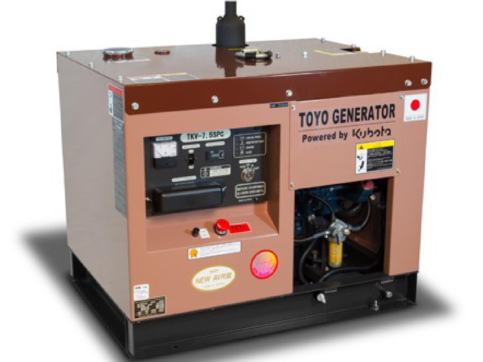 Дизельный генератор (электростанция) TOYO TKV-7.5SPC (в декоративном кожухе)