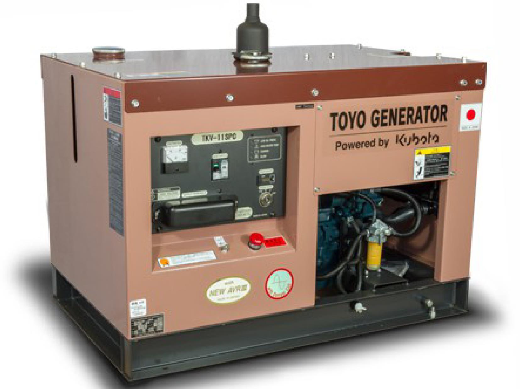 Дизельный генератор (электростанция) TOYO TKV-11SPC (в декоративном кожухе)