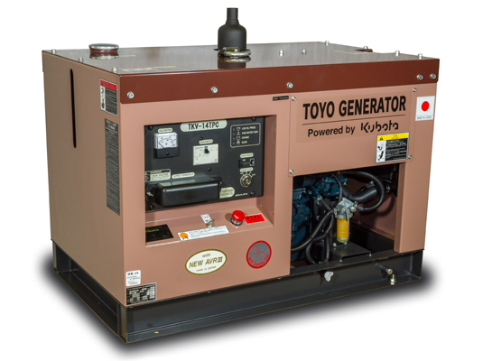 Дизельный генератор (электростанция) TOYO TKV-14TPC (в декоративном кожухе)