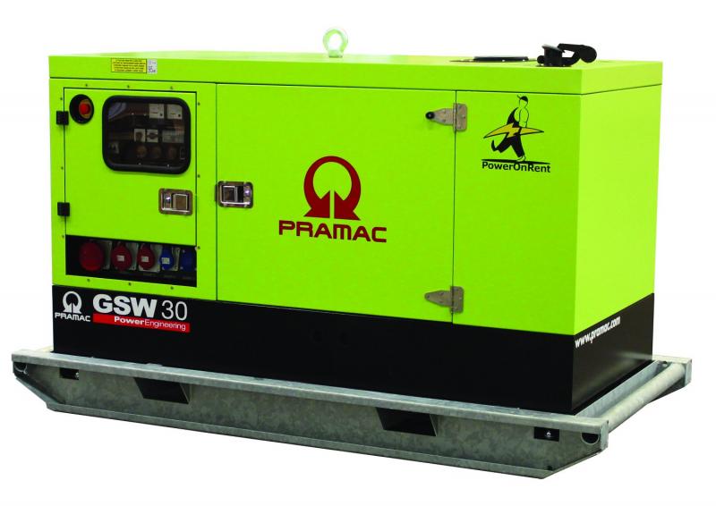Дизельный генератор (электростанция) PRAMAC GSW30Y (в кожухе)